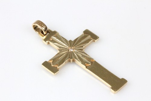 Kreuz karat gold mit - 14,