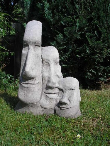 Moai dreiergruppe rapa nui - moai,