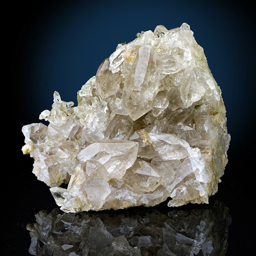 Rauchquarzkristalle auf