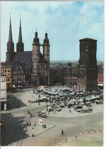 Halle saale marktplatz mit - halle/saale,