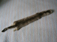 Damen Vintage Echt Pelz Fell