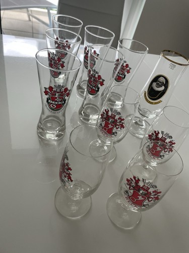 Konvolut becks bier gläser - 10,
