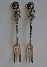 Vintage 2x Kuchengabel 800