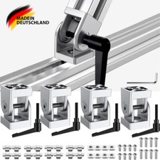 4x Gelenkverbinder Aluprofil +Hebel Klemmhebel 180° für 4040 Nut 8 Gelenk Alu