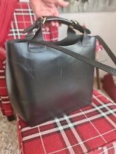 Tasche Shopper Büffelleder Schwarz gebraucht Zara