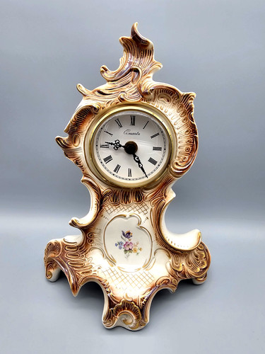 Sitzendorf alte porzellan uhr - sitzendorf, porzellan-uhr