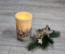 Led Kerze mit Timer, Hirsch