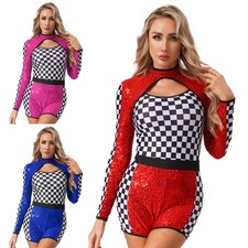 DE Damen Rennfahrer Kostüm