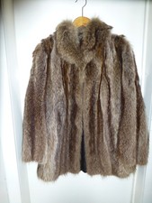 Waschbär Pelzjacke mit