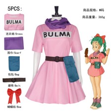 Anime Bulma Kleid Rock Schal
