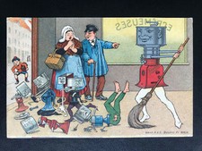 AK Litho (1018) Werbung für DOMO Zentrifuge Seperator Karikatur Technik um 1910