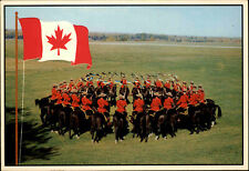CANADA Postcard Kanada Postkarte Royal Canadian Mounted Police Flag Flagge Fahne