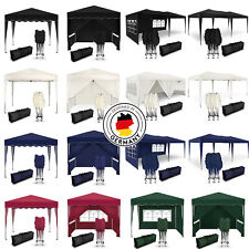 Falt Pavillon 100% WASSERDICHT Pavillion Gartenzelt Dachmaß 2x2m, 3x3m & 3x6m  