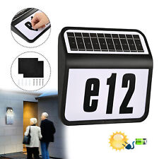 Solar Hausnummer Hausnummernleuchte Beleuchtung mit 2 LEDs Beleuchtet für Außen