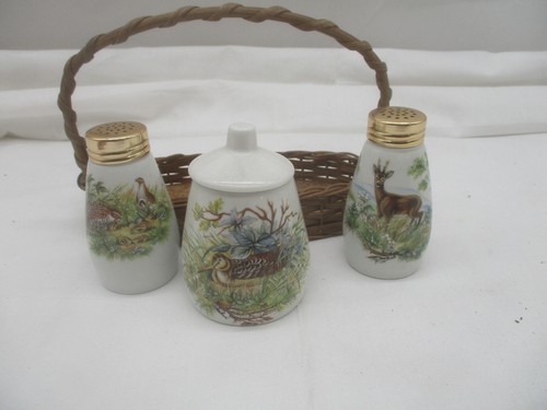 Vintage porzellan menage - porzellan,