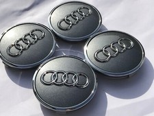 4x Original Audi A3 S3 Radnaben Radkappen Rad Felgen Deckel Radzier Emblem Cap