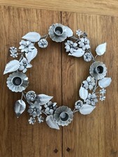 Adventskranz Kerzenhalter Silber Metall Ø33cm NEU  lene bjerre  Denmark ????