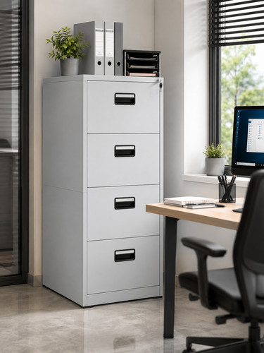 Aktenschrank stahl hellgrau - stahl,