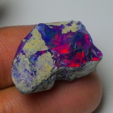 Glatter blauer Opal grob 12,00 kt natürlicher äthiopischer Welo Opal roh, Sch...