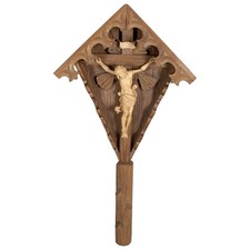 HOLZ HÄNGE FELDKREUZ CHRISTUS