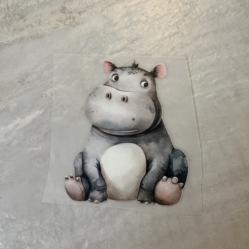 Bügelbild nilpferd hippo - nilpferd,