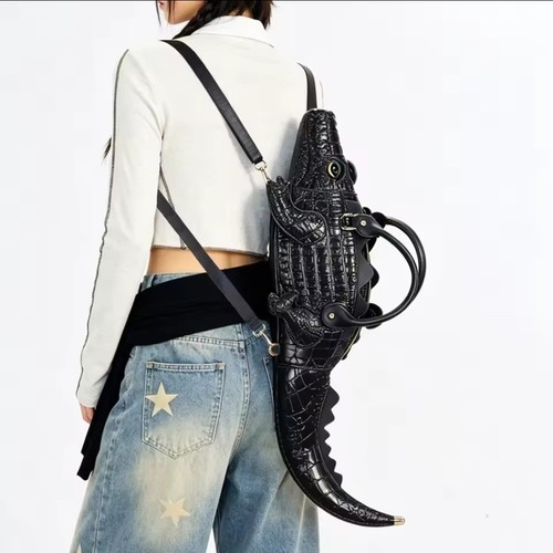 Schultertasche braun krokodil - schultertasche,