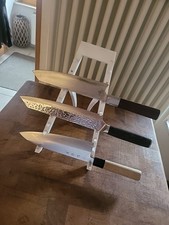 Koch Messer gebraucht Profiküche Super Scharf Mit Ständer