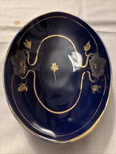 Dekoration schale blau gold - dekoration,