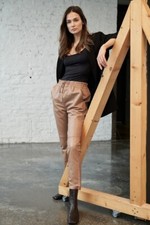 Damen Lederhose Jogger
