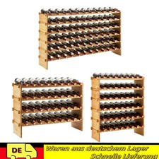 Weinregal aus Holz für 36-72Flaschen Weinständer Wein-Flaschen-Regal Weinschrank