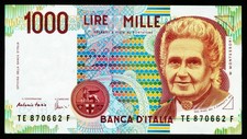 ITALIEN. 1000 Lire 1990
