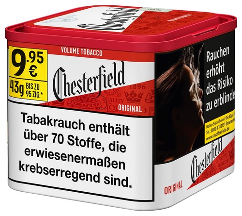 Dose chesterfield red volumen - chesterfield,