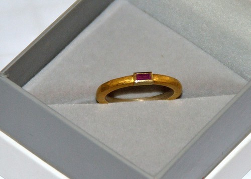 Ring aus 999 gelbgold - gelbgold, 925