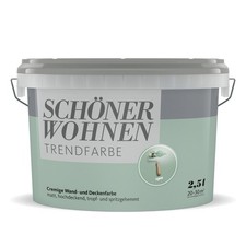 SCHÖNER WOHNEN Trendfarbe Wandfarbe Deckenfarbe spa 2,5 l