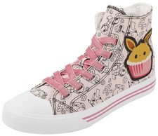 Pokemon Sneaker high Damen Evoli - Cupcake rosa/weiß