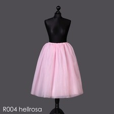 Ballettrock Tüllrock 70cm Tanzrock S-XXXL 5 Lagen wadenlang Tutu 20LF