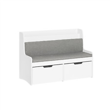 B-Waren Kinder Sitzbank mit Bücherregal Spielzeugtruhe Schuhbank KMB66-W-bwaren