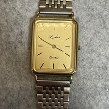 Lacher quartz uhr - gold, 585