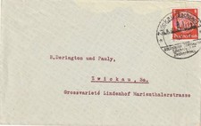 DR, Brief  Zwickau 1 mit SSt