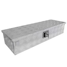 Deichselbox Werkzeugbox Staubox 950x320x190mm Aluminium Riffelblech für Anhänger