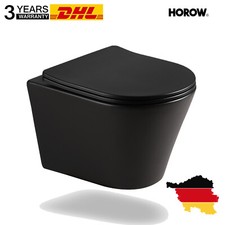 Spülrandlos Schwarz Wand-WC