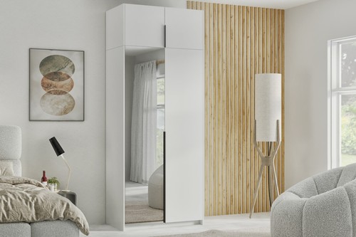 Kleiderschrank alva 100 mit - kleiderschrank,