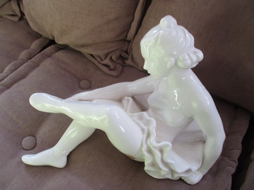 Vintage keramik figur - vintage, sitzende