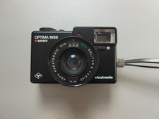 AGFA Optima 1035 Sensor Kompakt Kamera Paratronic Solitar S 2.8/40 | Schwarz