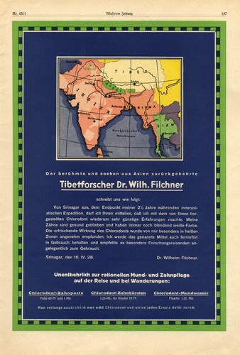 Tibet forscher filchner - tibet,