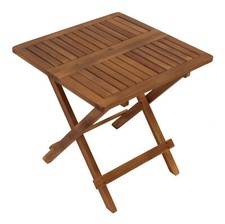 Beistelltisch Klapptisch Holztisch Kaffeetisch FLORENCIA 50x50cm Akazie Holz