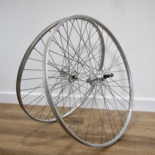 Vintage Rennrad 27" Laufräder, Laufradsatz, Maillard Large Flange Naben Weinmann Felgen