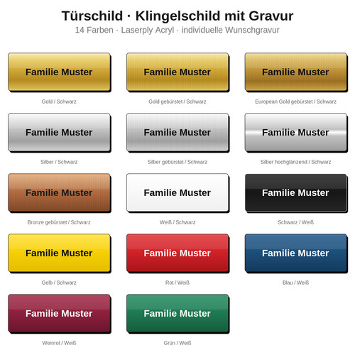 Türschild klingelschild - türschild,