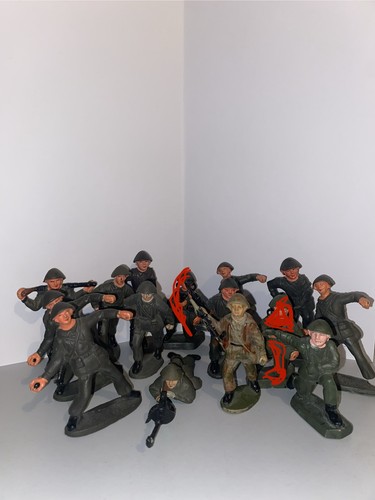 Vintage kunststoff soldaten - vintage,
