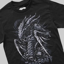 Starcraft Zerg Print T-Shirt - Warcraft Gaming Retro 80s 90s PC Arcade Vintage
